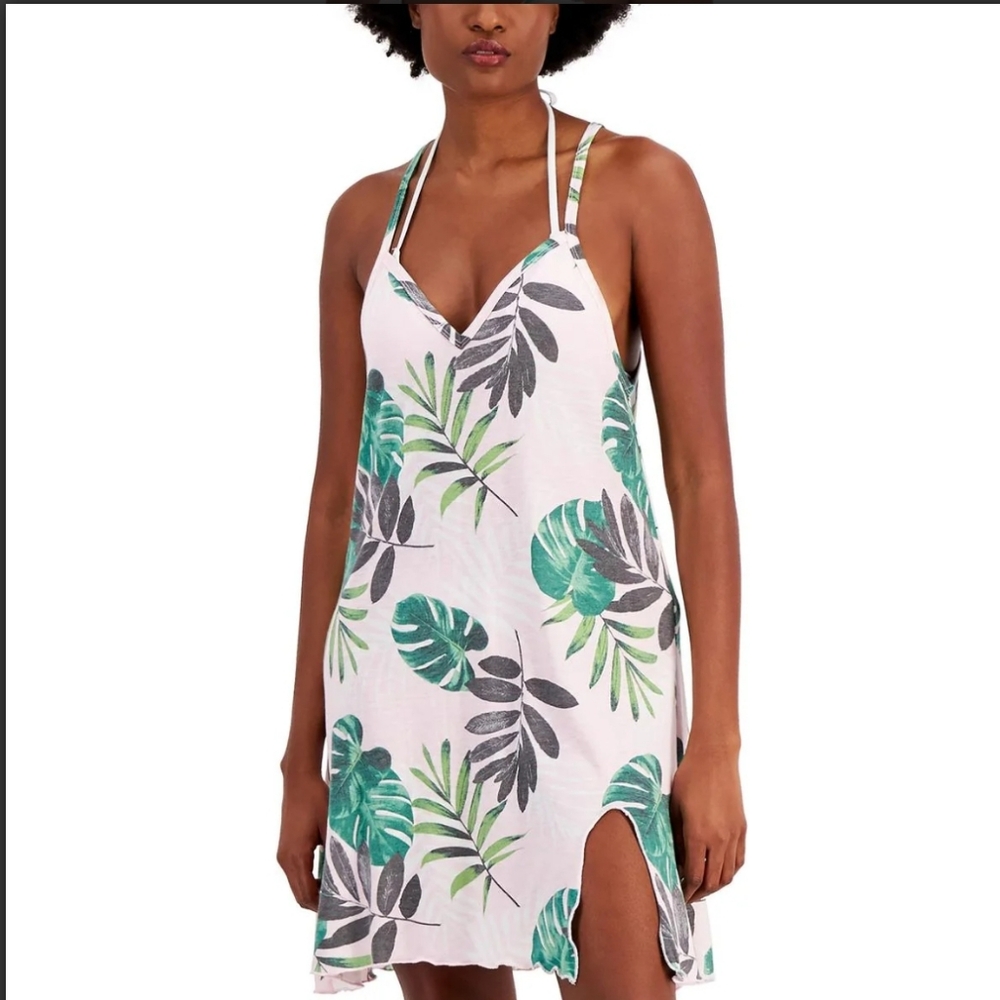 MIKENJuniors' Printed Cover-Up Dress, Created for Macy's